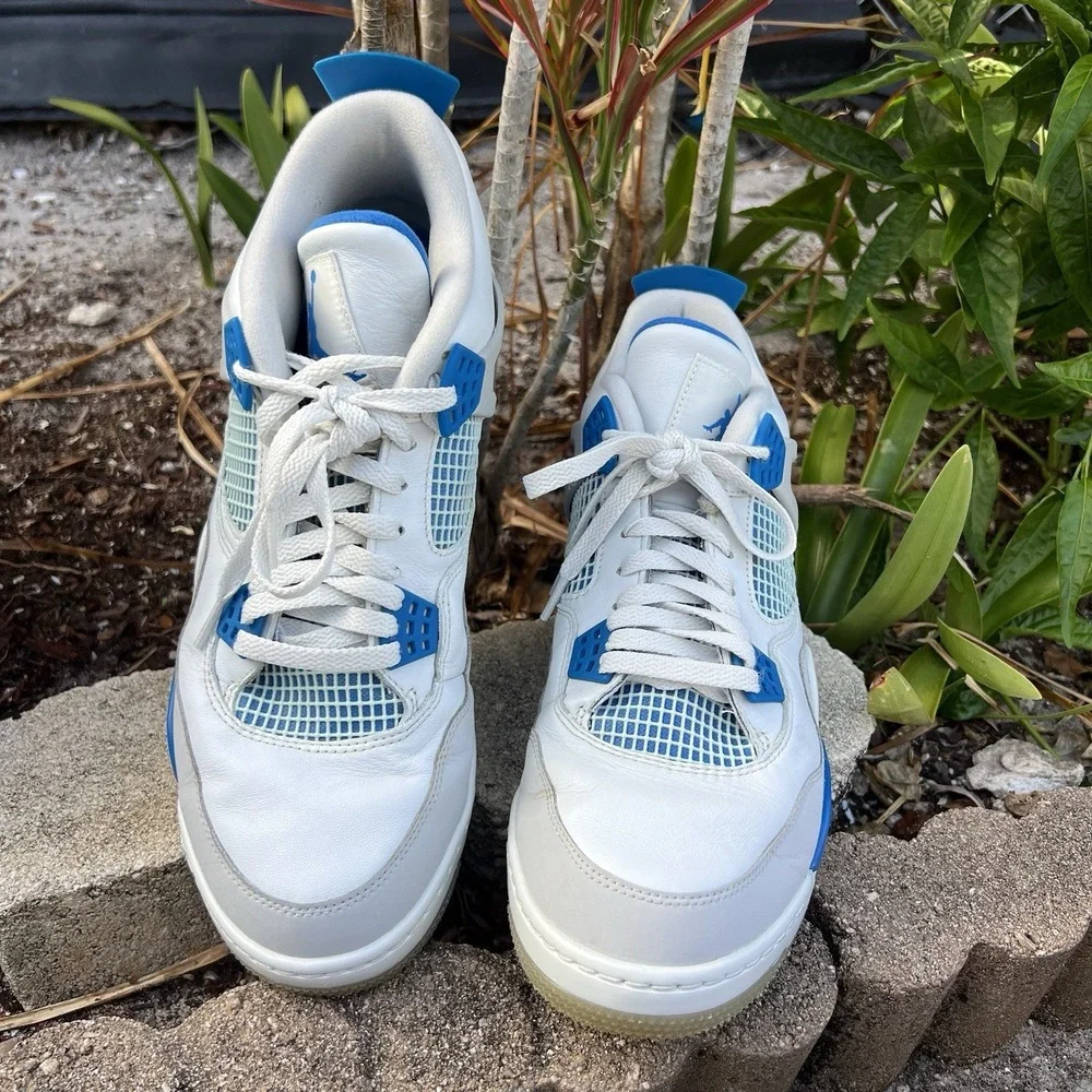 Jordan Air Jordan 4 Golf Cleats Military Blue White CU9981-101